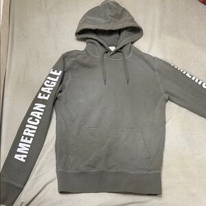 American Eagle Outfitters Men's Gray Hoodie